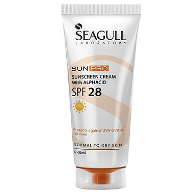 ضد آفتاب حاوی آلفاسید SPF 28 سی گل 40ml