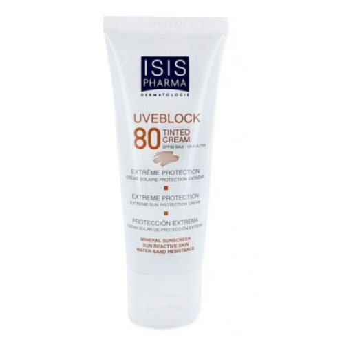 کرم ضد آفتاب مینرالSPF80 رنگی آیسیس فارما 40ml