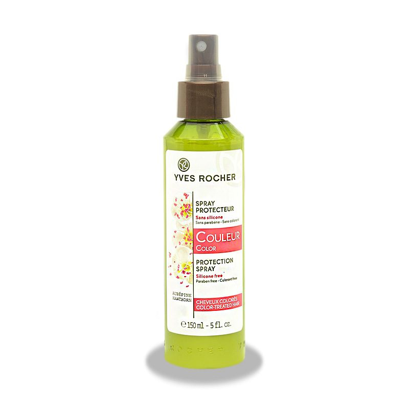 اسپری محافظت‌کننده موهای رنگ شده YvesRocher مدل Color-Protection حجم 150 میلی لیتر