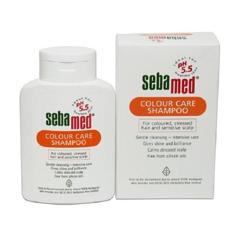 شامپو موهای رنگ شده سبامد مدل color care حجم 200 میلی لیتر