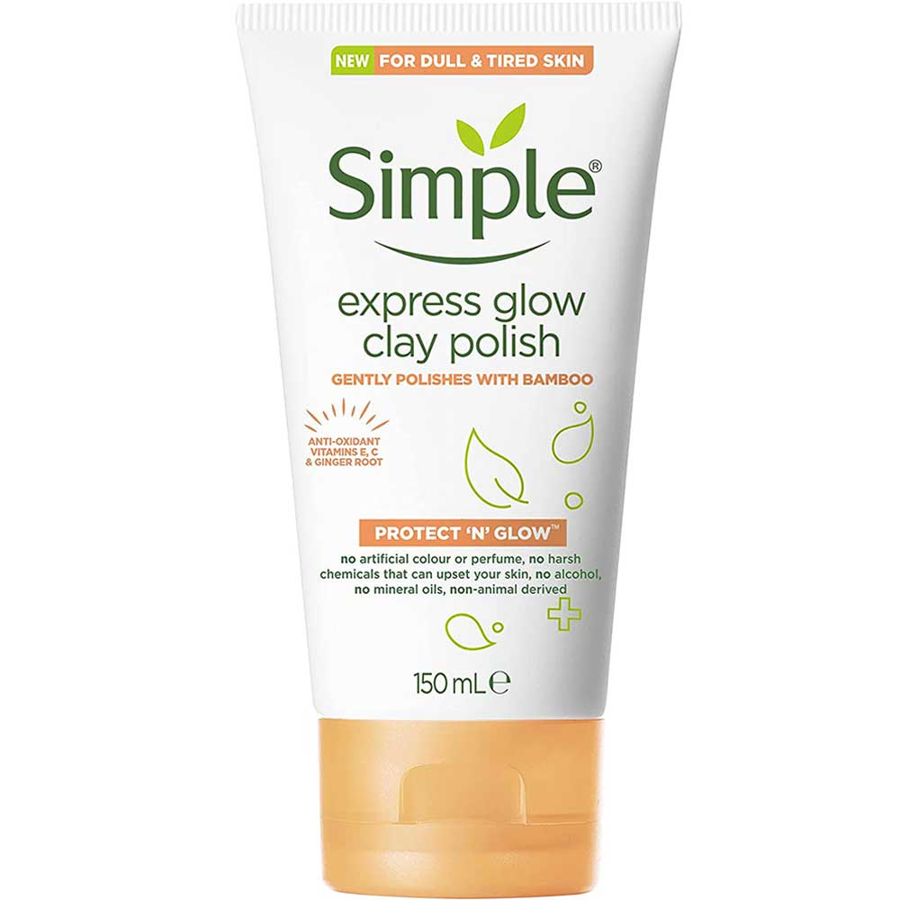 ژل شستشو و لایه بردار خاک رس و بامبو Protect N Glow سیمپل 150ml