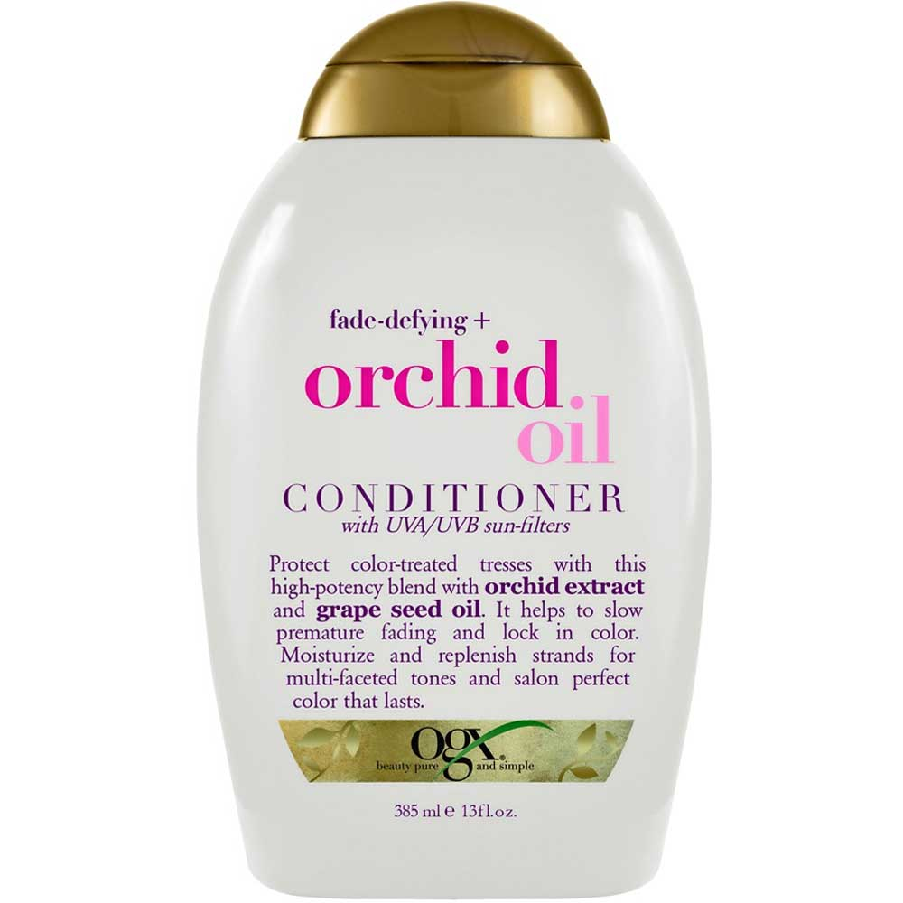 نرم کننده فاقد سولفات موهای رنگ شده Orchid Oil او جی ایکس 385ml