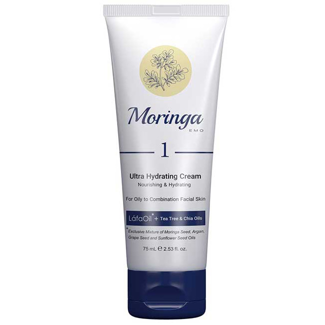کرم آبرسان دست و صورت مناسب پوست های چرب و مختلط 1 مورینگا امو 75ml