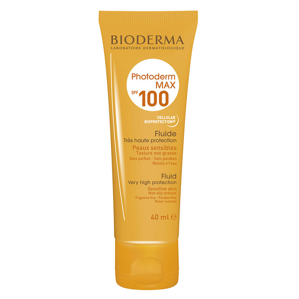 فلوئید ضد آفتاب بی رنگ Photoderm Max SPF100 بایودرما 40ml