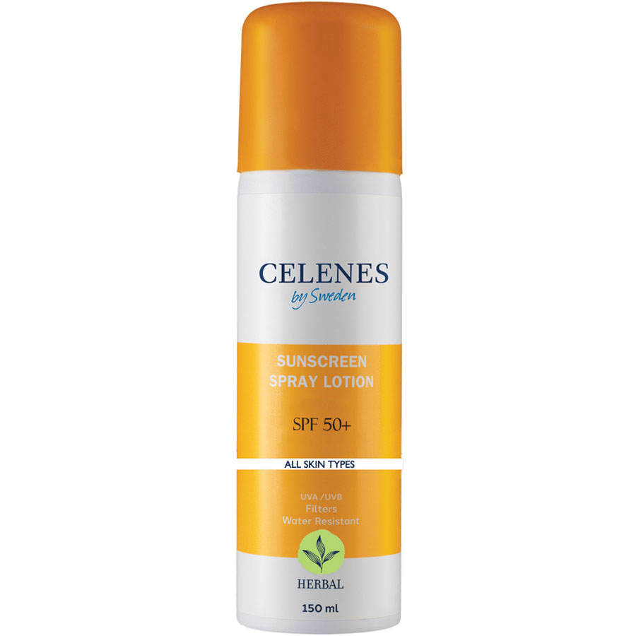 اسپری ضد آفتاب SPF50 انواع پوست سلنز 150ml