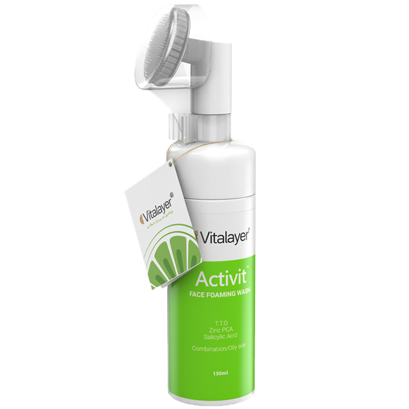 فوم شستشوی صورت پوست چرب Activit ویتالیر 150ml