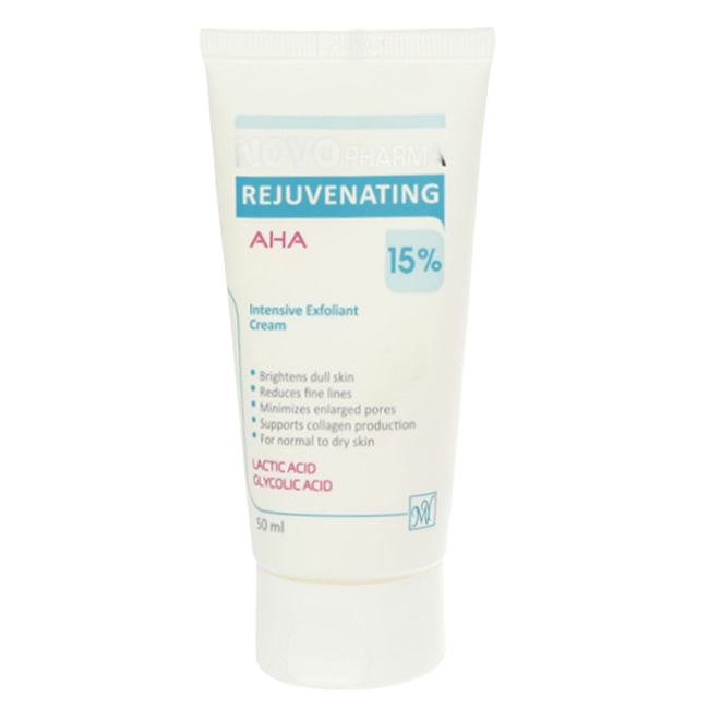 کرم لایه بردار  Novo Pharma AHA15% مای 50ml