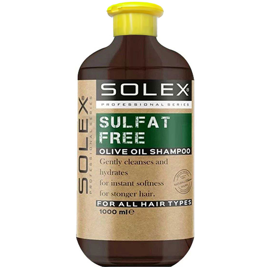 شامپو فاقد سولفات حاوی روغن زیتون سولکس 1000ml