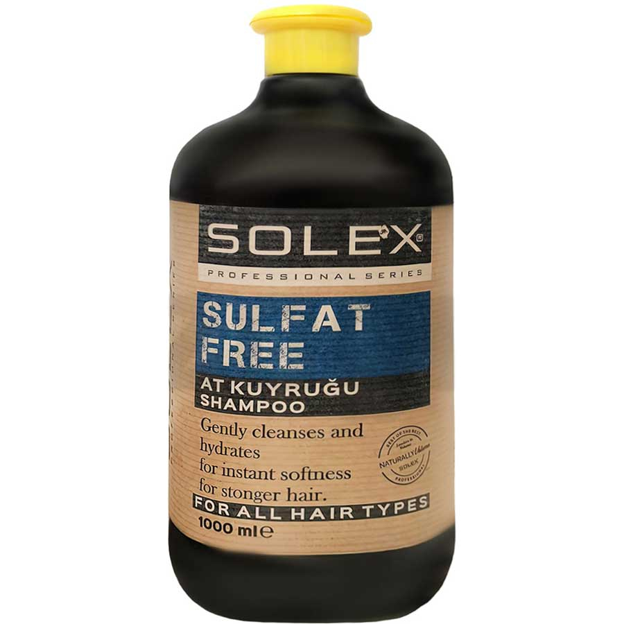 شامپو فاقد سولفات حاوی عصاره دم اسبی سولکس 1000ml