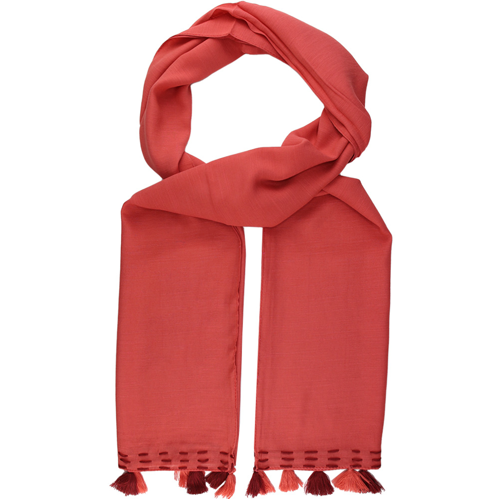 شال حاشیه کوک قرمز کد 47010