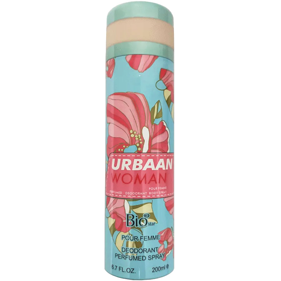 اسپری بدن زنانه Urbaan Woman بیو استار 200ml