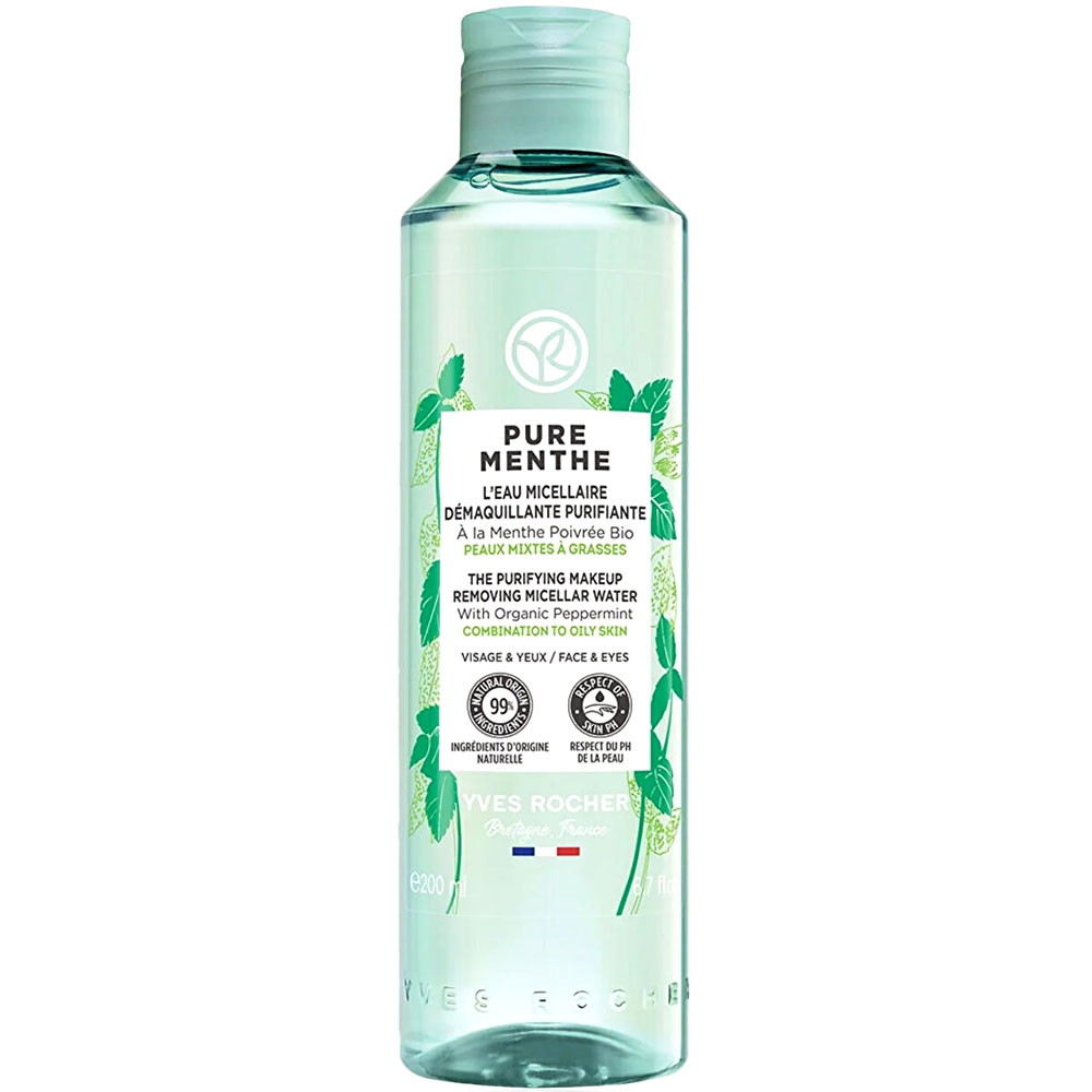میسلار واتر پوست مختلط تا چرب Pure Menthe ایوروشه 200ml