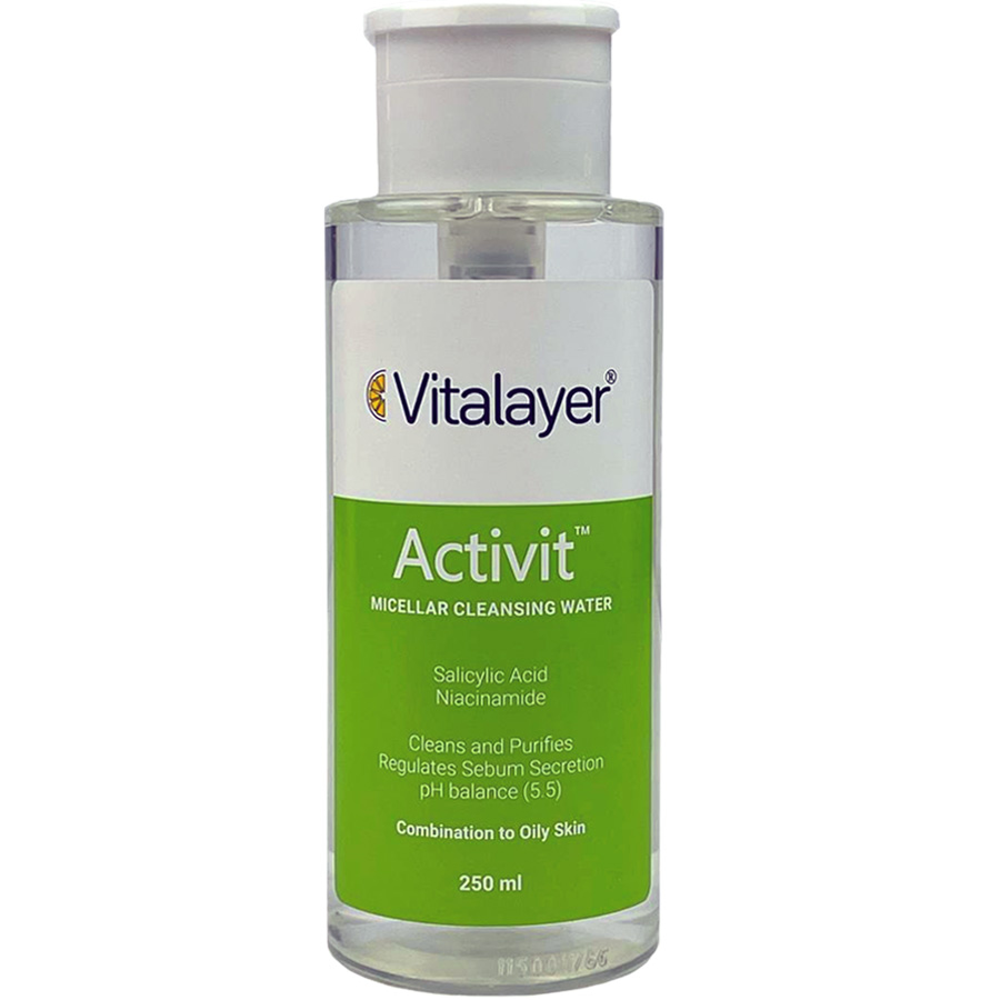 میسلار واتر پوست های چرب و مختلط Activit ویتالیر 250ml