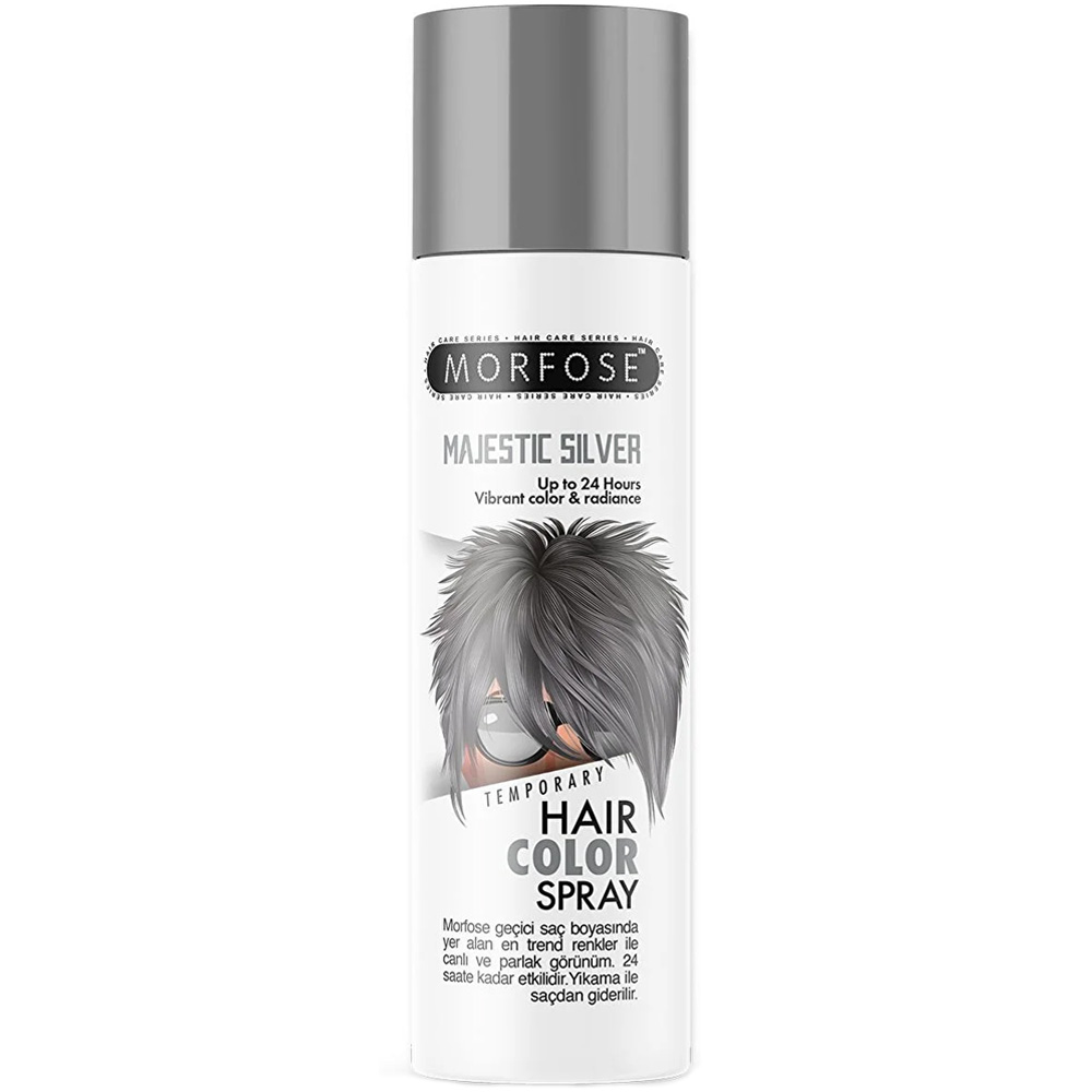 اسپری رنگ مو نقره ای Majestic Silver مورفوس 150ml