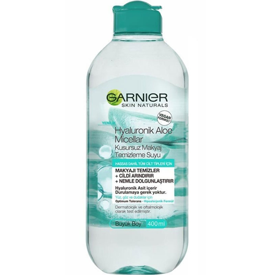 میسلار واتر حاوی هیالورونیک اسید و آلوئه ورا گارنیه 400ml