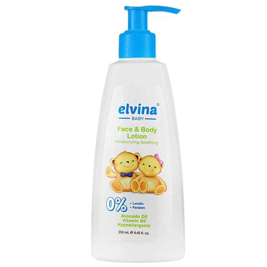 لوسیون صورت و بدن کودک الوینا 250ml
