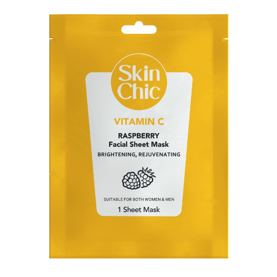 ماسک صورت ویتامین سی اسکین شیک حاوی عصاره تمشک 18ml