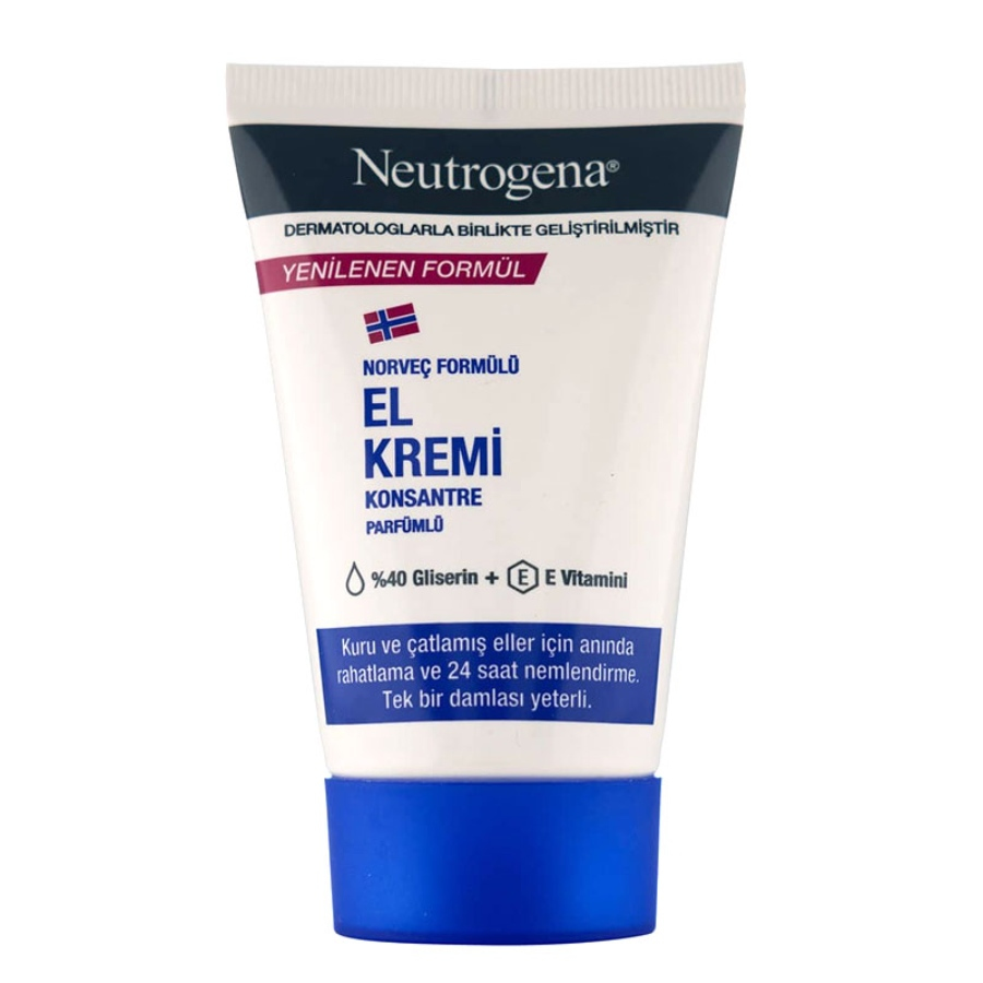 کرم دست نوتروژینا مرطوب کننده انواع پوست 50ml