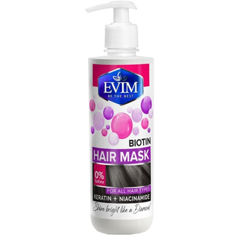  ماسک مو فاقد سولفات بیوتین ایویم 400ml