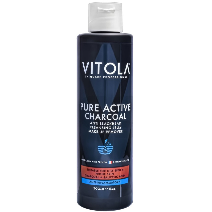 ژل شستشو صورت زغال فعال Pure Active ویتولا 200ml