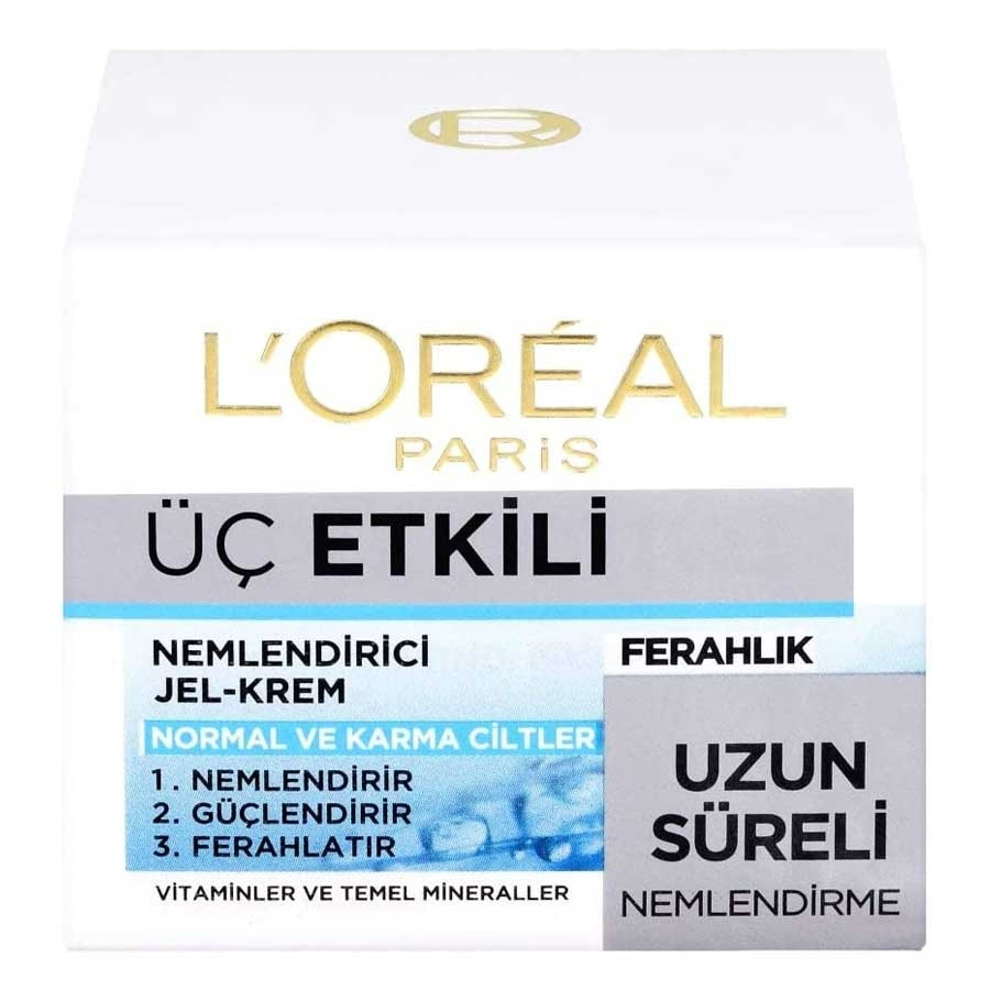 ژل کرم آبرسان روز Triple Active لورال 50ml