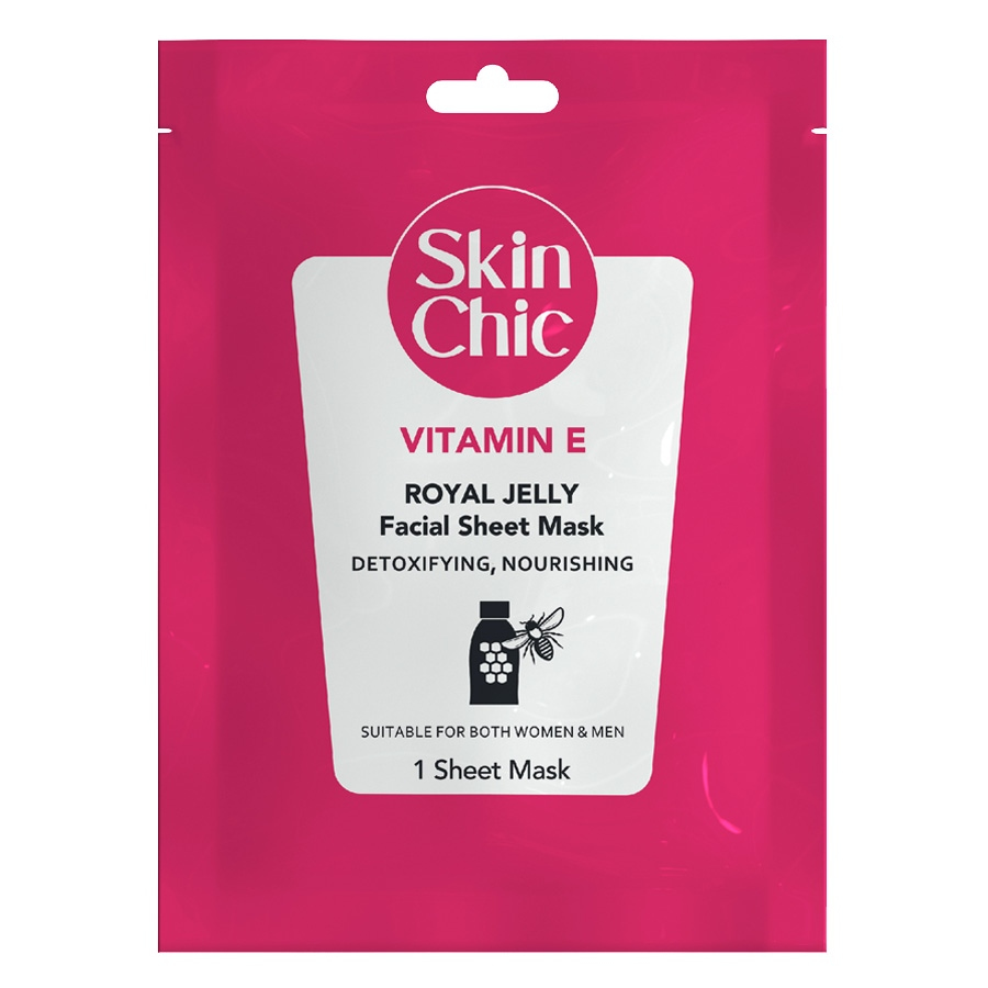 ماسک صورت ویتامین ای اسکین شیک حاوی عصاره رویال ژلی 18ml