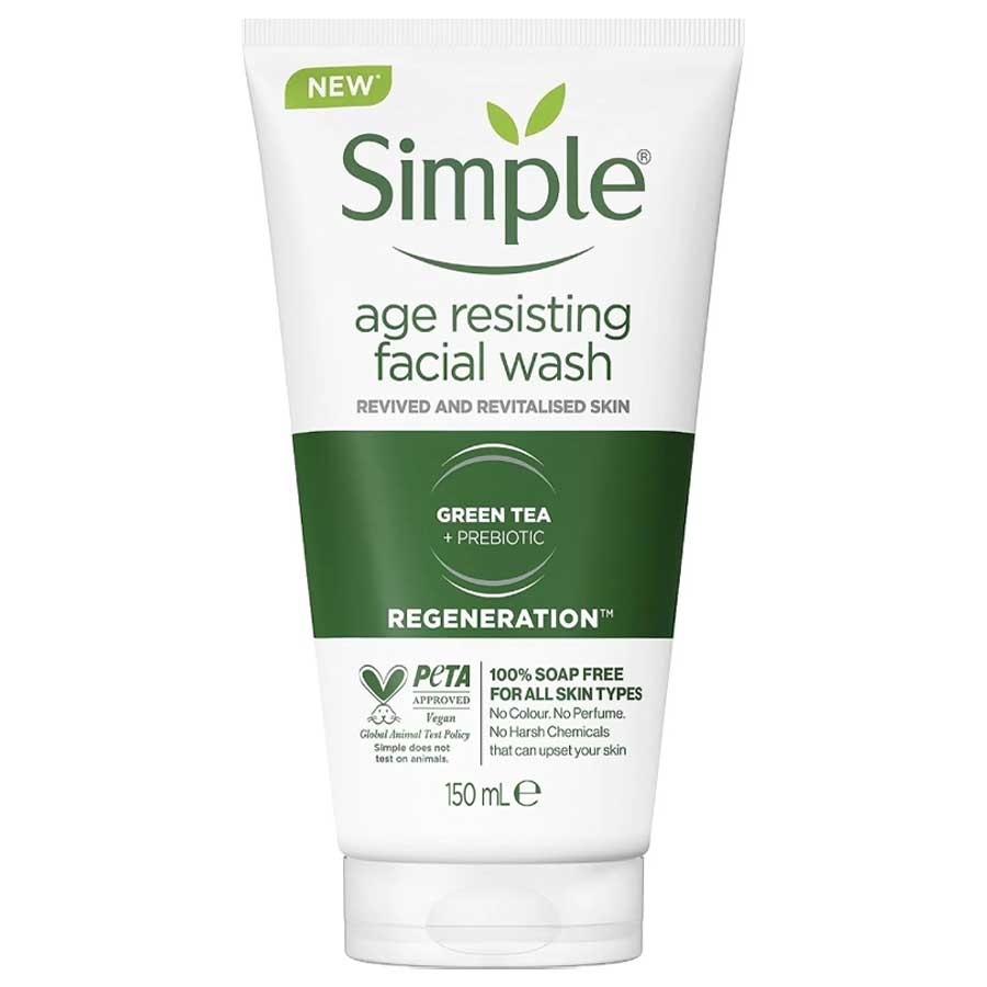 ژل شستشو ضد پیری چای سبز Age Resisting سیمپل 150ml