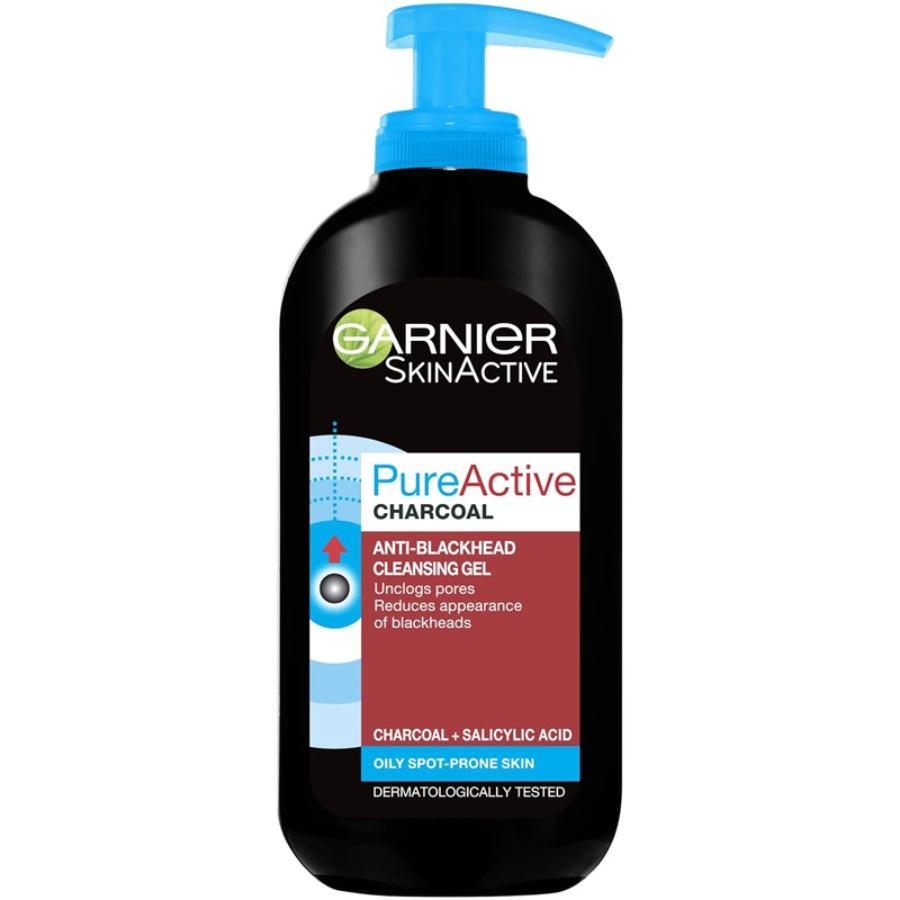 ژل شستشو زغال گارنیه پیور اکتیو 200ml