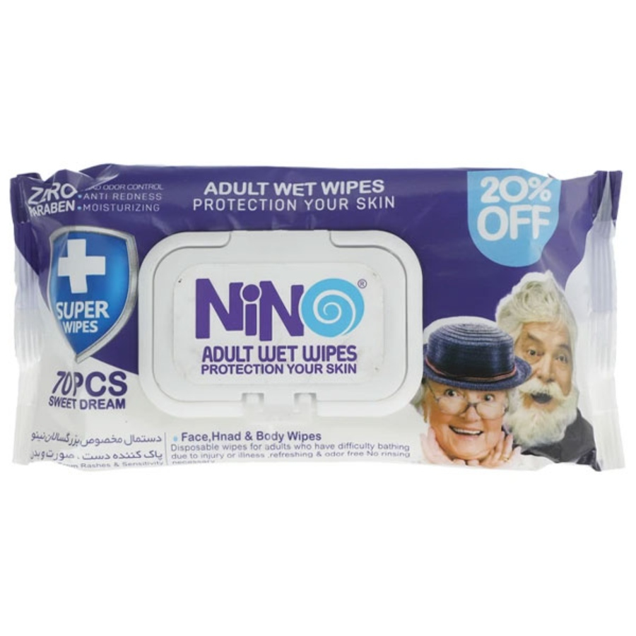 دستمال مرطوب بزرگسالان نینو