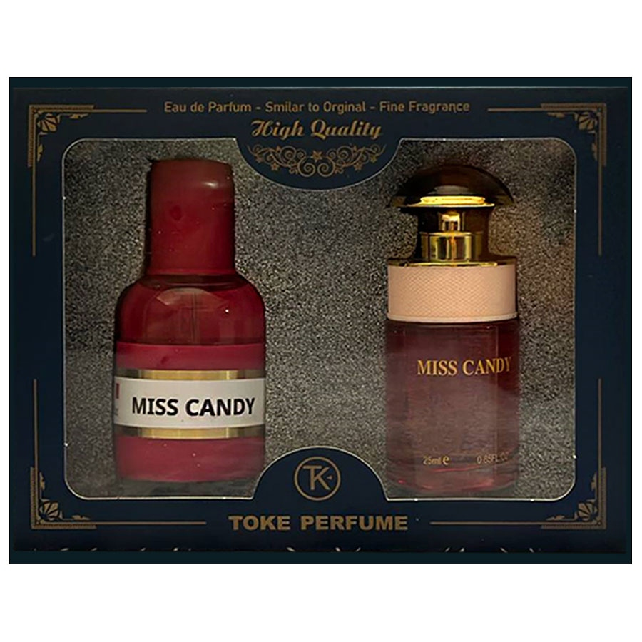 ست ادکلن و عطر جیبی زنانه توک مدل Miss Candy 