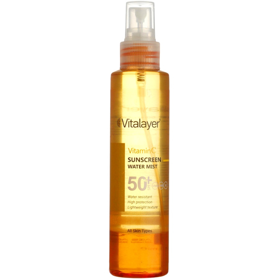 اسپری دو فاز ضد آفتاب حاوی ویتامین سی SPF50 ویتالیر 150ml
