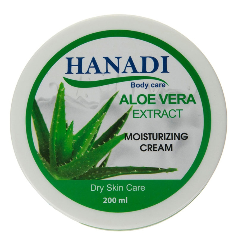 کرم مرطوب کننده دست و بدن عصاره آلوئه ورا هانادی 200ml