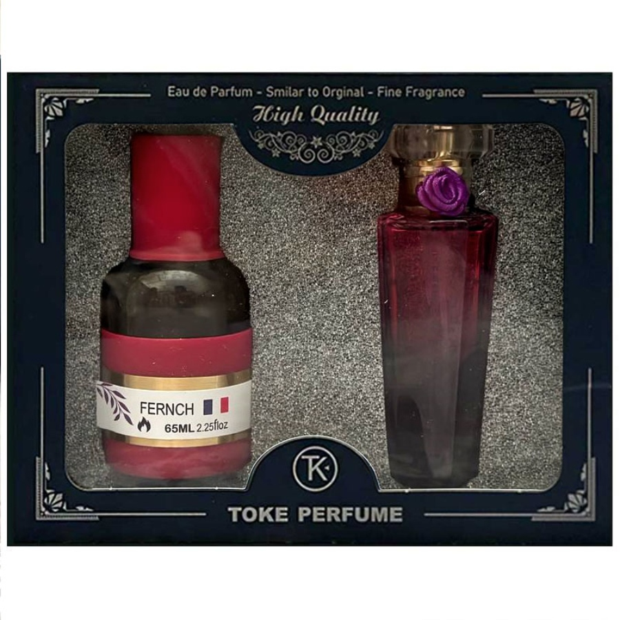 ست ادکلن و عطر جیبی زنانه توک مدل Tresor Midnight Rose