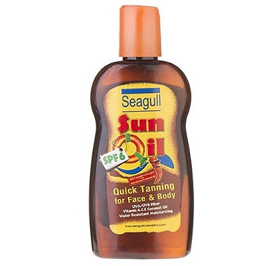 روغن آفتاب برنزه کننده SPF 6 سی گل