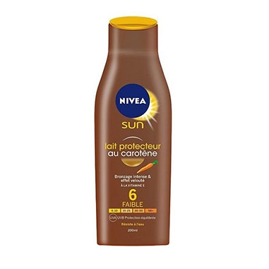 لوسیون برنزه کننده با آفتاب با عصاره هویج SPF 6 نیوا 250ml