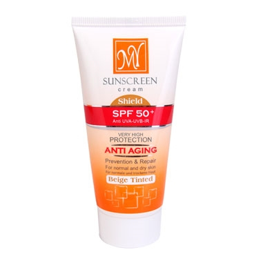 کرم ضد آفتاب ضد چروک شیلد رنگی SPF 50 مای