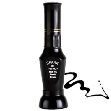 لاک طراحی ناخن اسپارک مشکی (مشکی)