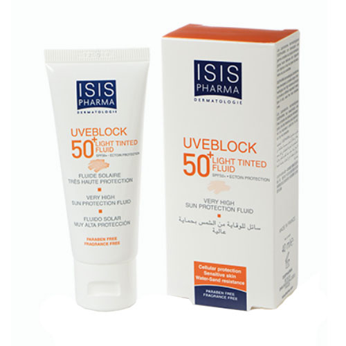 فلوئید ضد آفتاب SPF50 رنگی آیسیس فارما 40ml