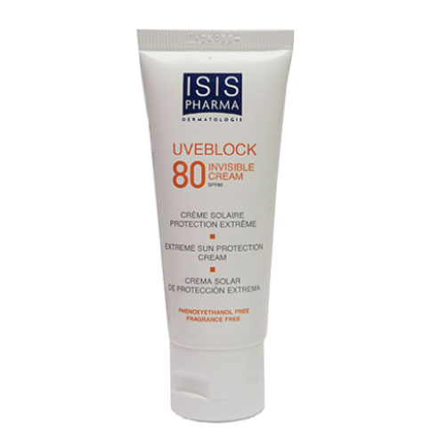 کرم ضد آفتاب مینرالSPF80 بی رنگ آیسیس فارما 40ml