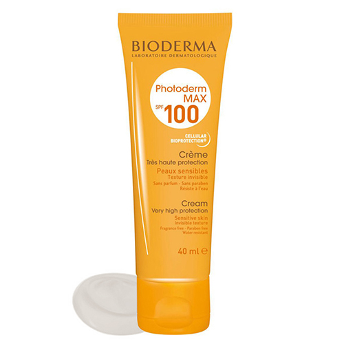کرم ضد آفتاب بی رنگ  Photoderm Max SPF100 بایودرما 40ml