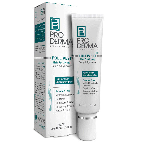 ژل محرک رشد موی سر و ابرو پرودرما