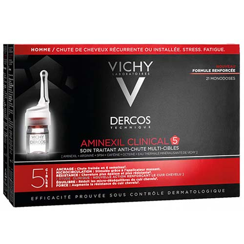 محلول کنترل کننده ریزش مو آقایان آمینکسیل کلینیکال 5 ویشی ( 12 عددی )