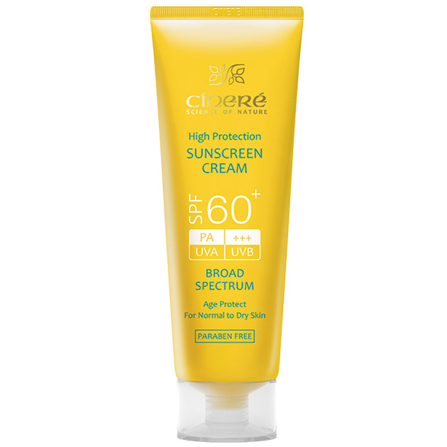 کرم ضد آفتاب بی رنگ پوست نرمال تا خشک SPF60 سینره 50ml