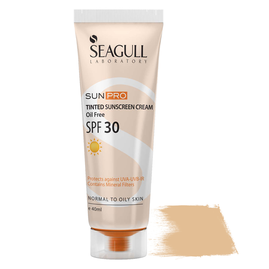 ضد آفتاب SPF 30 رنگی فاقد چربی سی گل 40ml