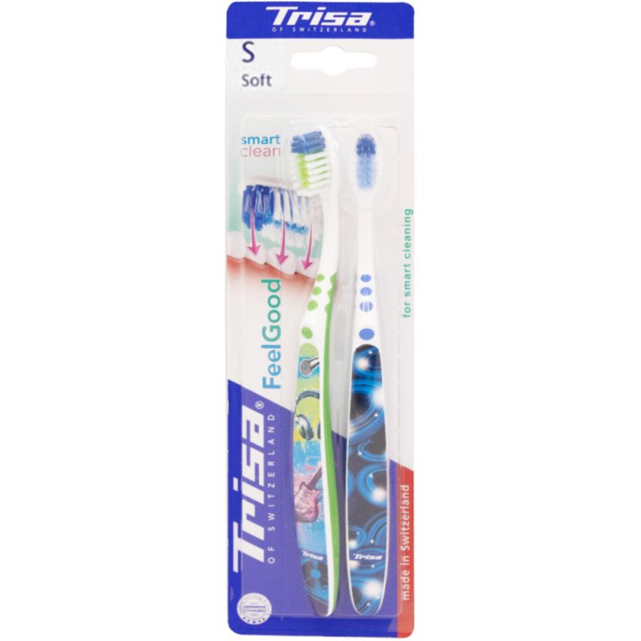 پک دو عددی مسواک Feel Good با برس نرم تریزا