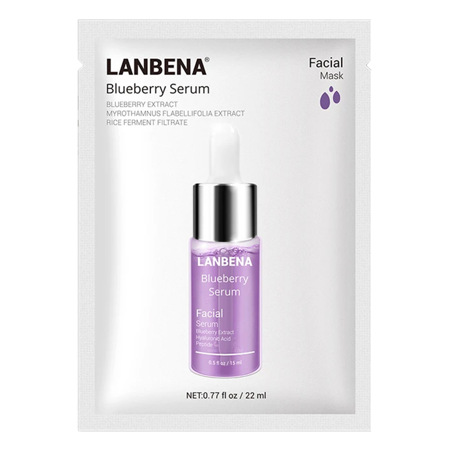 ماسک نقابی حاوی سرم بلوبری لانبنا