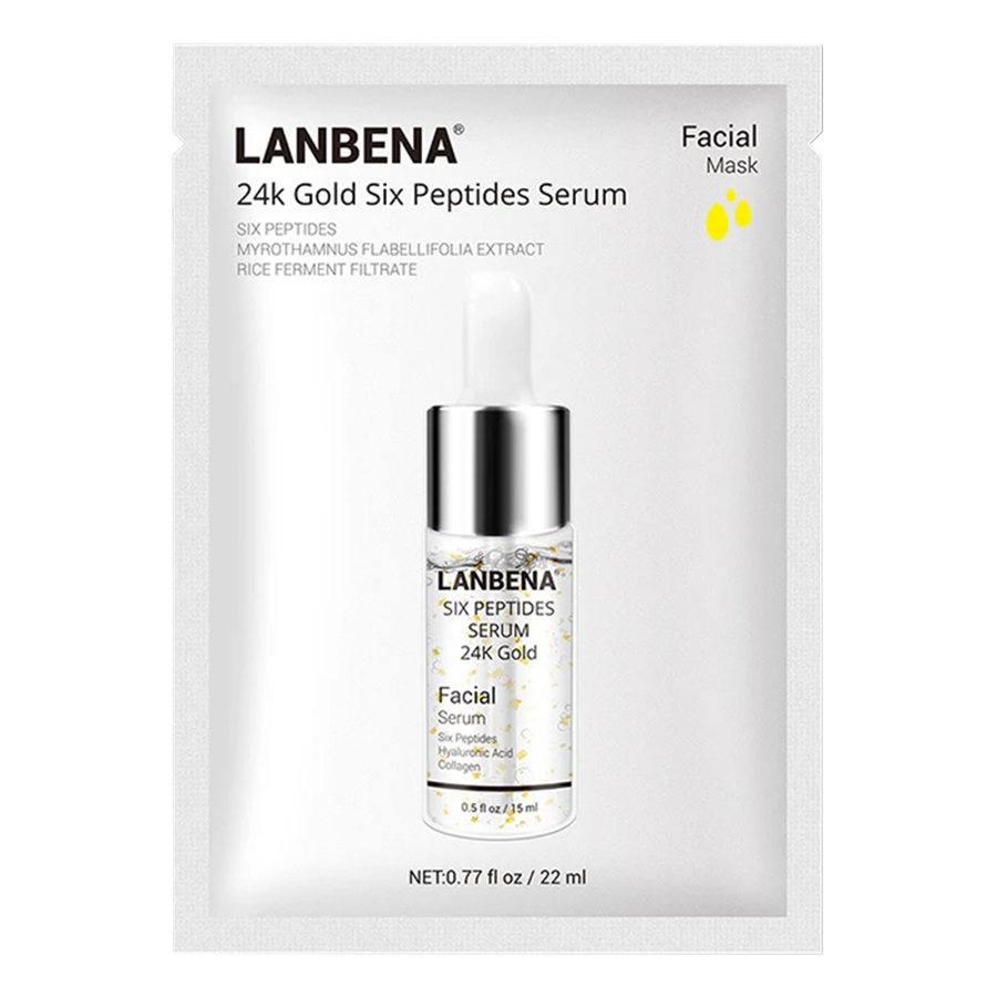 ماسک نقابی حاوی سرم طلا و پپتید لانبنا
