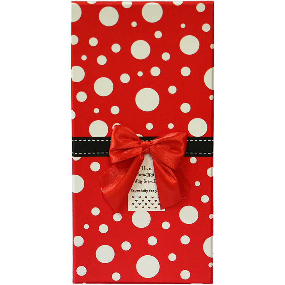 جعبه کادویی طرح خال خالی سایز بزرگ