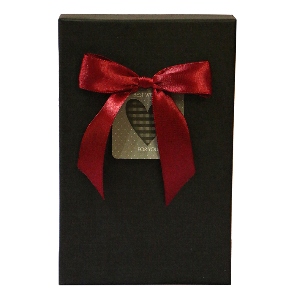 جعبه کادویی طرح قرمز مشکی سایز کوچک