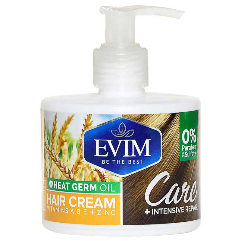 کرم مو تقویت کننده و آبرسان حاوی روغن جوانه گندم و زینک ایویم 250ml